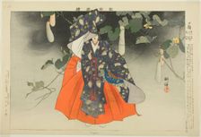 Yugao, from the series "Pictures of No Performances (Nogaku Zue)", 1898. Creator: Kogyo Tsukioka