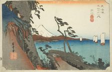 Yui: Satta Peak (Yui, Satta mine), from the series "Fifty-three Stations of the Toka..., c. 1833/34. Creator: Ando Hiroshige