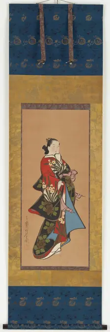 Yujo standing, Edo period, 1615-1868. Creator: Unknown
