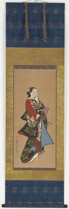 Yujo standing, Edo period, 1615-1868. Creator: Unknown