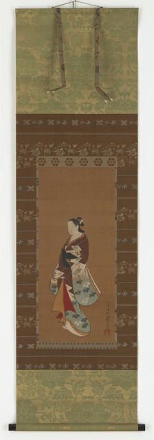 Yujo standing, Edo period, 18th-19th century. Creator: Unknown