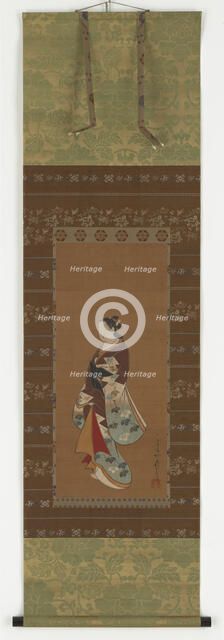 Yujo standing, Edo period, 18th-19th century. Creator: Unknown.