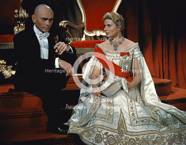 Yul Brynner and Ingrid Bergman in the film 'The King and I', 1956. Artist: Lennart Svenander