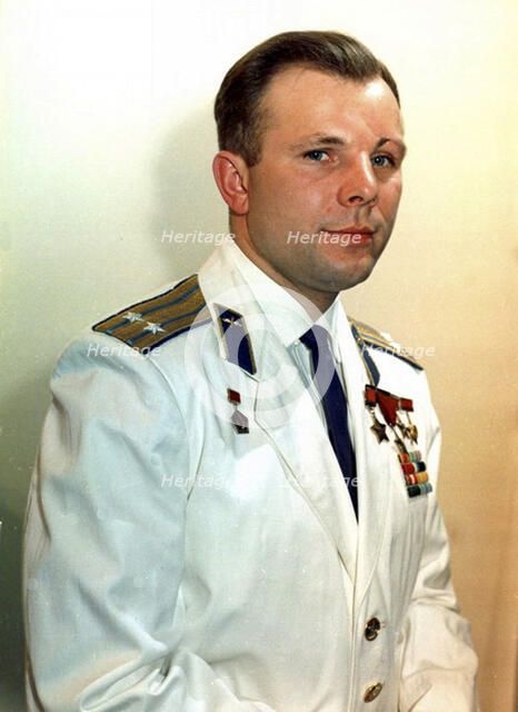Yuri Gagarin, Russian cosmonaut, 1960s. Artist: Unknown