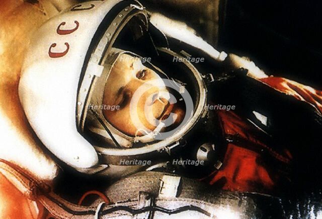 Yuri Gagarin, Russian cosmonaut, 1961. Artist: Unknown
