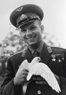 Yuri Gagarin, Russian cosmonaut, c1963-c1964