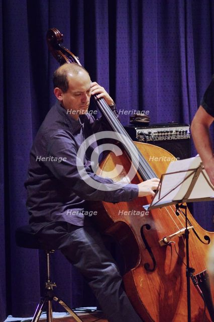 Yuri Goloubev, Watermill Jazz Club, Dorking, Surrey, October 2015. Artist: Brian O'Connor.