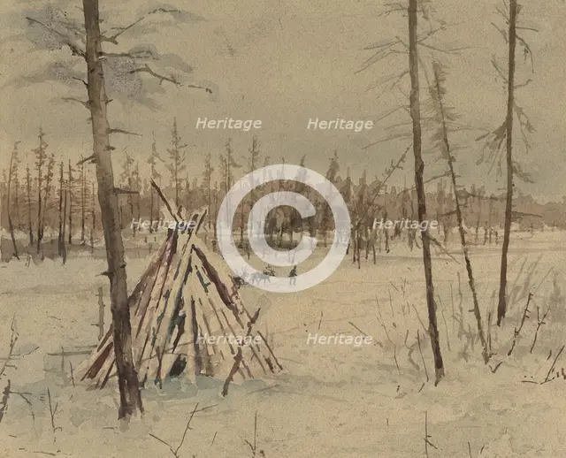 Yurt Kubalakh, 1927. Creator: Nikolaj Dmitrievic Travin.