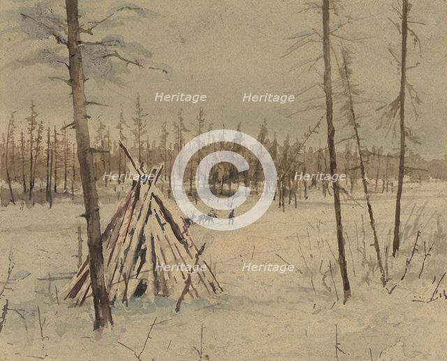 Yurt Kubalakh, 1927. Creator: Nikolaj Dmitrievic Travin.