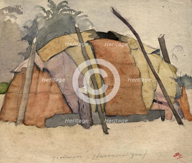 Yurt. Selkups, 1920. Creator: A. G. Vargin.