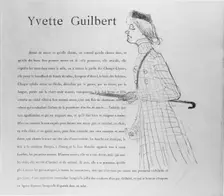 Yvette Guilbert, 1894., 1894. Creator: Henri de Toulouse-Lautrec