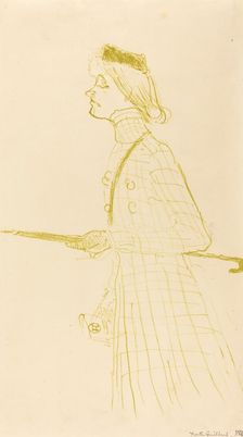 Yvette Guilbert, 1894. Creator: Henri de Toulouse-Lautrec