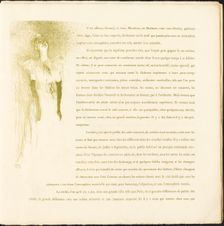 Yvette Guilbert, 1894. Creator: Henri de Toulouse-Lautrec