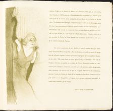 Yvette Guilbert, 1894. Creator: Henri de Toulouse-Lautrec