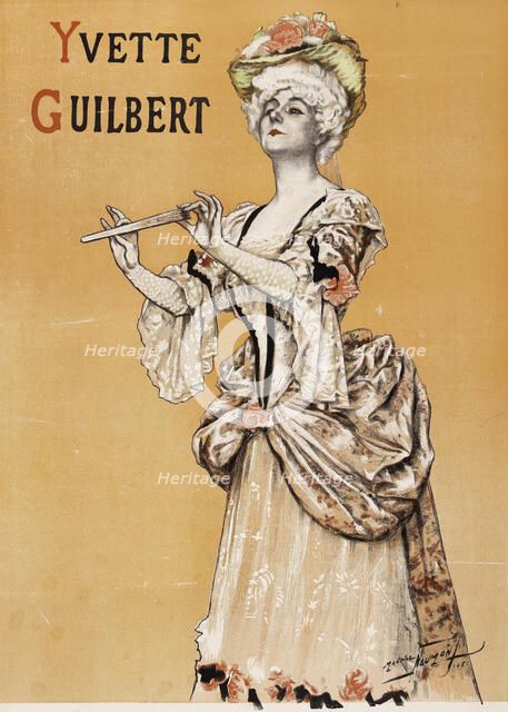 Yvette Guilbert, 1905. Creator: Neumont, Maurice (1868-1930).