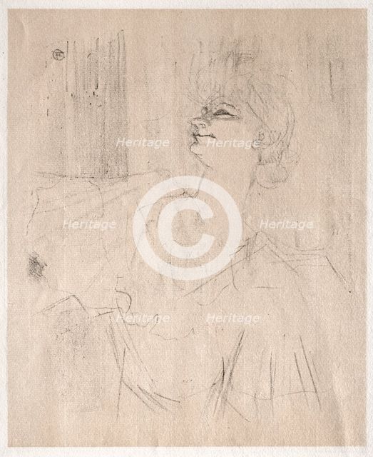 Yvette Guilbert: à Ménilmontant, de Bruant, 1898. Creator: Henri de Toulouse-Lautrec (French, 1864-1901).
