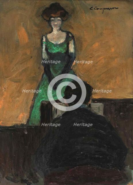 Yvette Guilbert, ca 1895-1900. Creator: Lempereur, Edmond (1876-1909).