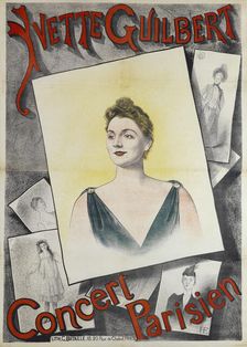 Yvette Guilbert Concert Parisien, 1890. Creator: Höner, Edmond Marie (active Early 19th century)