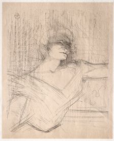 Yvette Guilbert: Dans la glu, 1898. Creator: Henri de Toulouse-Lautrec (French, 1864-1901)