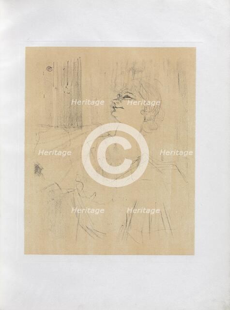 Yvette Guilbert-English Series: Menilmontant de Bruant, 1898. Creator: Henri de Toulouse-Lautrec (French, 1864-1901).