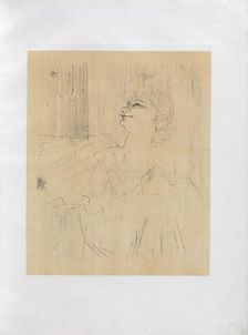 Yvette Guilbert-English Series: Menilmontant de Bruant, 1898. Creator: Henri de Toulouse-Lautrec (French, 1864-1901)