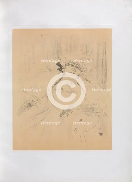 Yvette Guilbert-English Series: Chanson ancienne, 1898. Creator: Henri de Toulouse-Lautrec (French, 1864-1901).