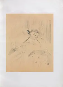 Yvette Guilbert-English Series: Chanson ancienne, 1898. Creator: Henri de Toulouse-Lautrec (French, 1864-1901)