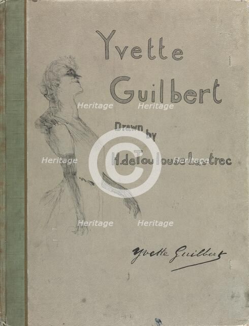Yvette Guilbert-English Series: Cover, 1898. Creator: Henri de Toulouse-Lautrec (French, 1864-1901).