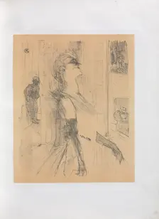 Yvette Guilbert-English Series: Sur la scene, 1898. Creator: Henri de Toulouse-Lautrec (French, 1864-1901)