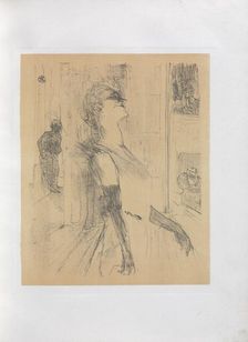 Yvette Guilbert-English Series: Sur la scene, 1898. Creator: Henri de Toulouse-Lautrec (French, 1864-1901)