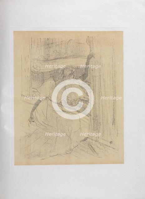 Yvette Guilbert-English Series: Saluant le public, 1898. Creator: Henri de Toulouse-Lautrec (French, 1864-1901).