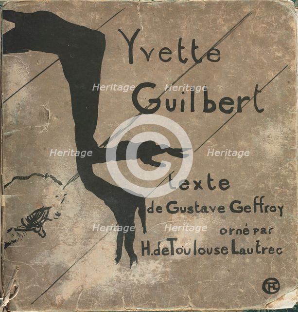 Yvette Guilbert-French Series: Cover, 1894. Creator: Henri de Toulouse-Lautrec (French, 1864-1901).