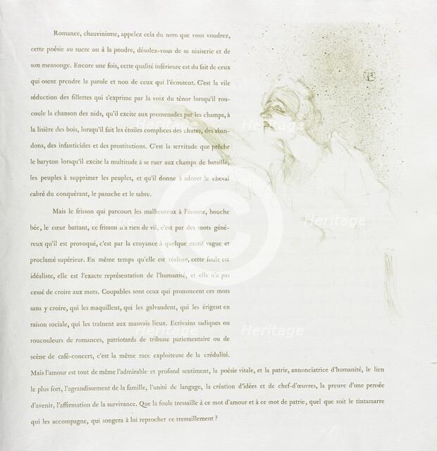 Yvette Guilbert-French Series: No. 12, 1894. Creator: Henri de Toulouse-Lautrec (French, 1864-1901).