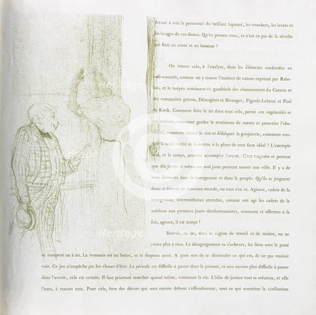 Yvette Guilbert-French Series: No. 15, 1894. Creator: Henri de Toulouse-Lautrec (French, 1864-1901).