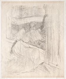 Yvette Guilbert: Saluant le public, 1898. Creator: Henri de Toulouse-Lautrec (French, 1864-1901)
