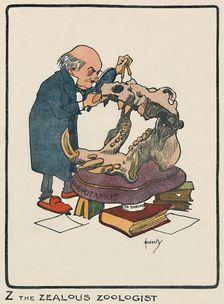 Z the Zealous Zoologist 1903. Artist: John Hassall