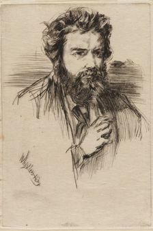 Z. Astruc, Editor of L Artiste 1859. Creator: James Abbott McNeill Whistler