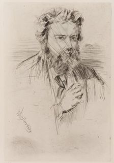 Z. Astruc, Editor of L Artiste 1859. Creator: James Abbott McNeill Whistler