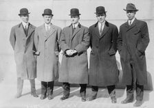 Z. Erhard, C. Hoff, G. Simmons, Bert Daniels, E. Bergen, 1913. Creator: Bain News Service