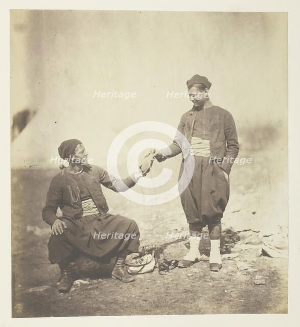 Zouaves, 1855. Creator: Roger Fenton.