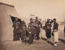 [Zouaves, Camp de Châlons], 1857. Creator: Gustave Le Gray