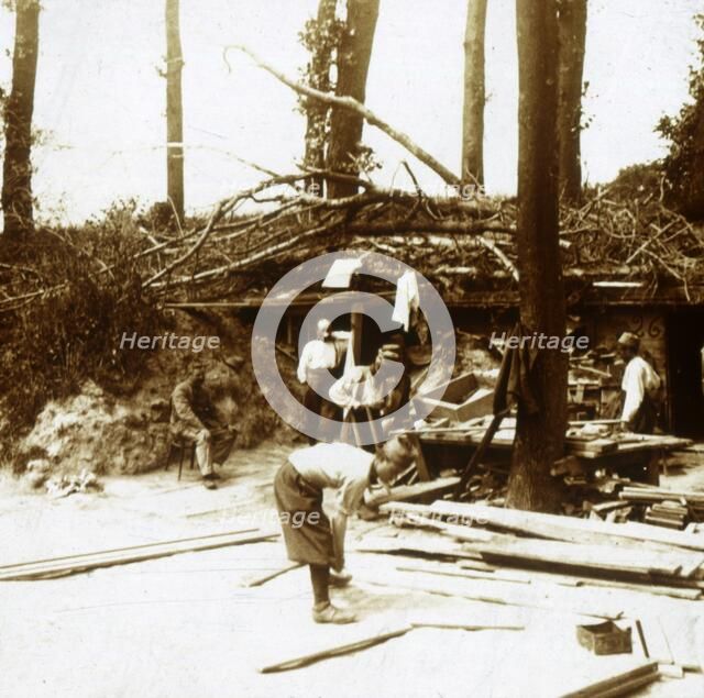 Zouaves, Nieuwpoort, Flanders, Belgium, c1914-c1918.  Artist: Unknown.