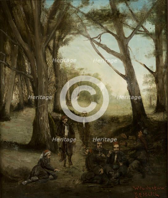 Zouaves Resting, c1863. Creator: Wladyslaw Gasecki.