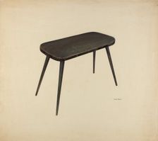 Zoar Wash Bench, c. 1941. Creator: Angelo Bulone