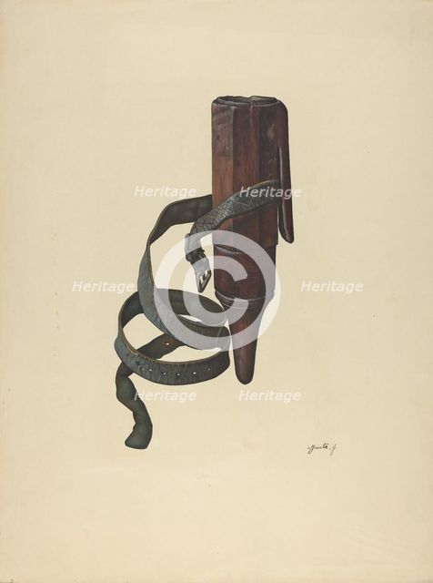 Zoar Whetstone Case, c. 1937. Creator: Jerry Guinta.