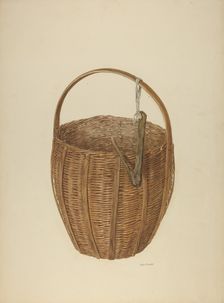 Zoar Apple Basket, c. 1938. Creator: Julius Mihalik