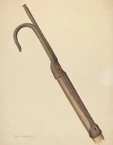Zoar Apple Hook, c. 1937. Creator: Fritz Boehmer