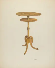 Zoar Bed Side Stand, c. 1939. Creator: Angelo Bulone