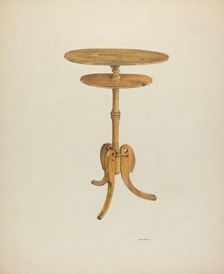 Zoar Bed Side Stand, c. 1939. Creator: Angelo Bulone
