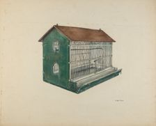 Zoar Bird Cage, c. 1939. Creator: Angelo Bulone